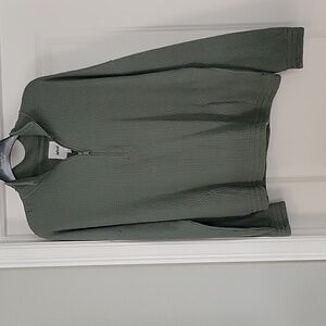 EUC Aerie Waffle Knit Quarter Zip Pullover sz XL